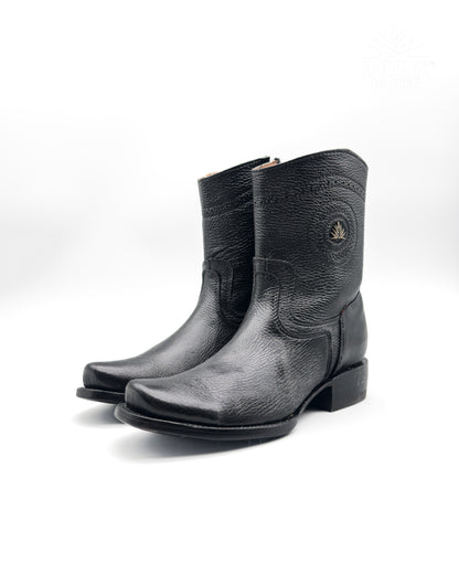 Cowboy Boot Black Deer