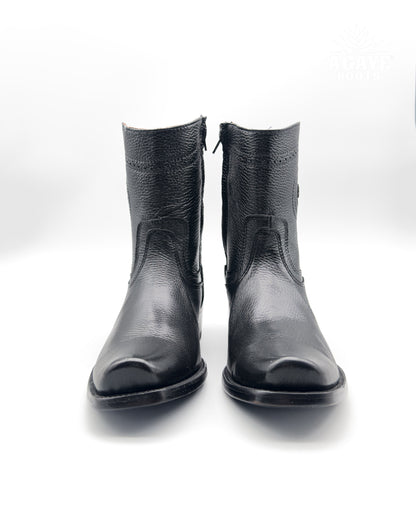 Cowboy Boot Black Deer
