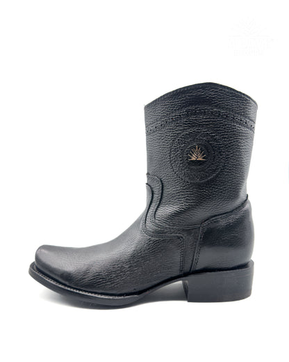 Cowboy Boot Black Deer