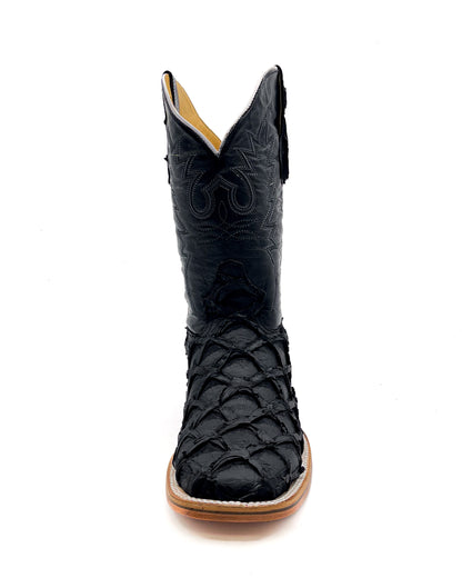 Cowboy Boot Black Pirarucu Bass