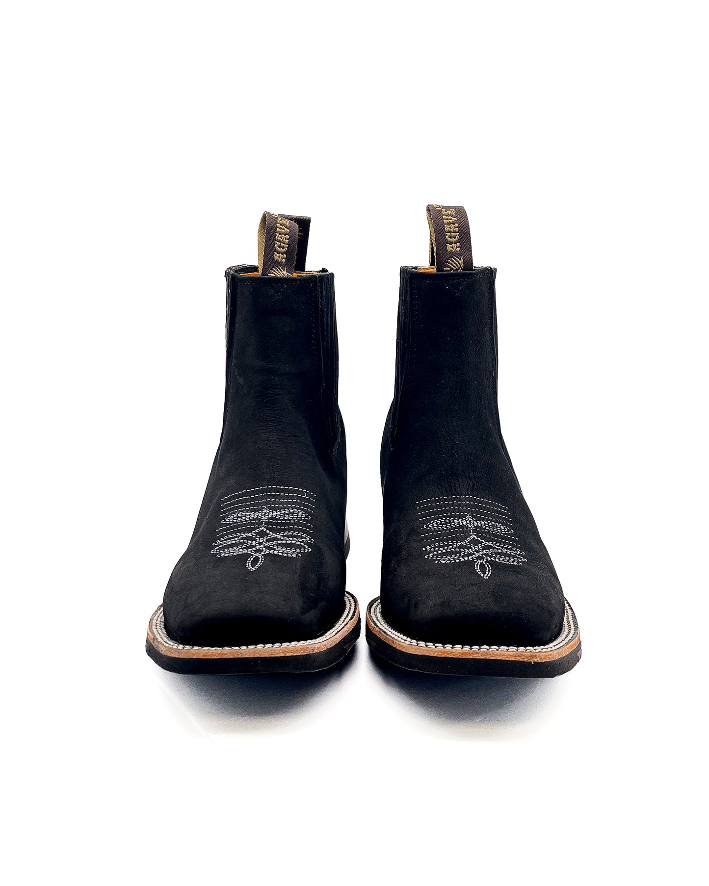 Ankle Boot Black Nobuck Rubber Sole