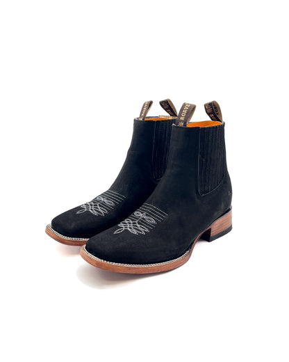 BOTIN / ANKLE BOOT / CHELSEA BOOT BLACK | MEN SQUARE TOE WESTERN BOTIN
