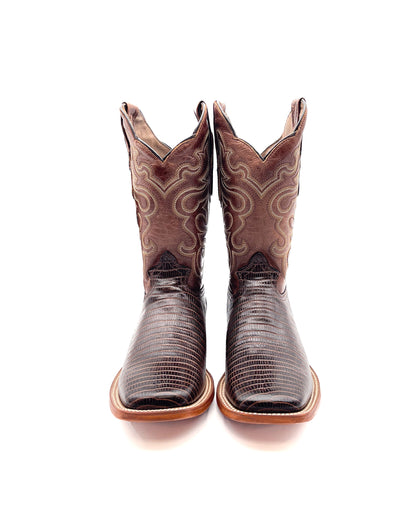 Cowboy Boot Brown Lizard