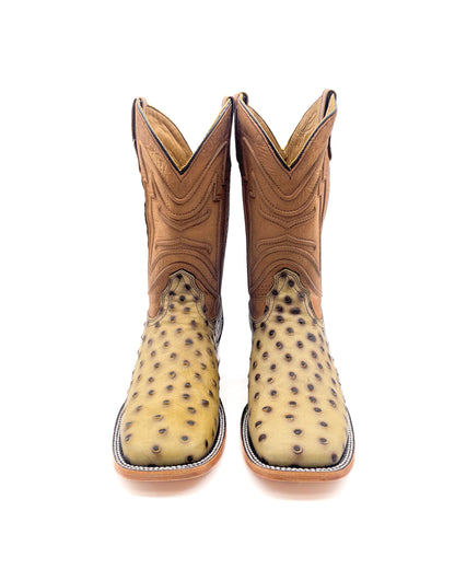 Cowboy Boot Tan Ostrich