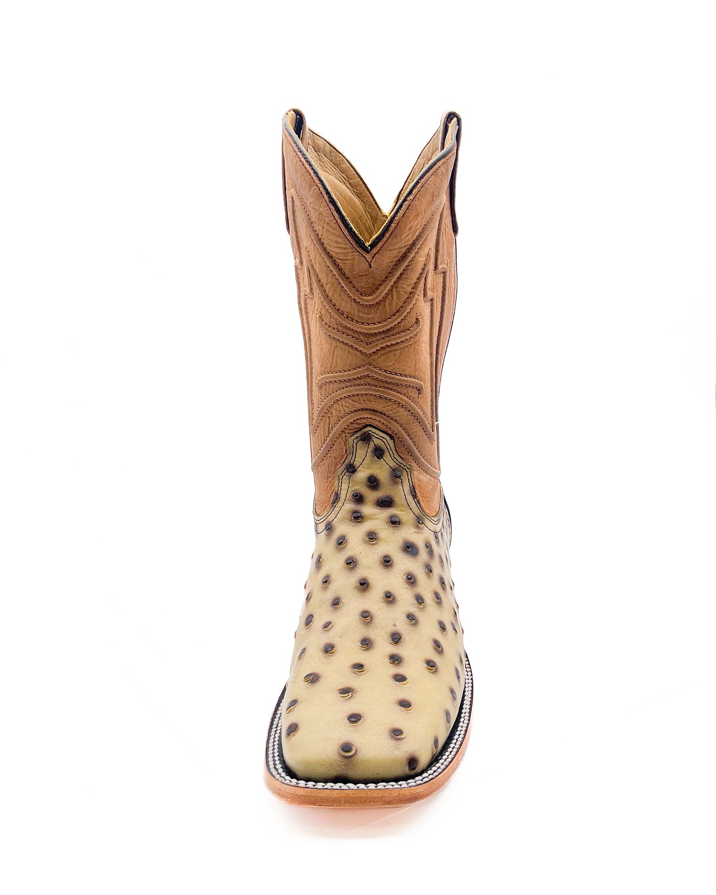 Cowboy Boot Tan Ostrich