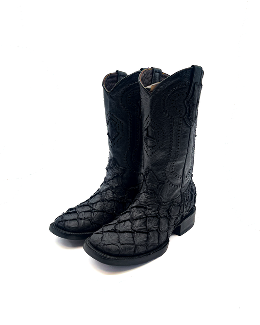Cowboy Boot Blackout Bass Pirarucu Leather