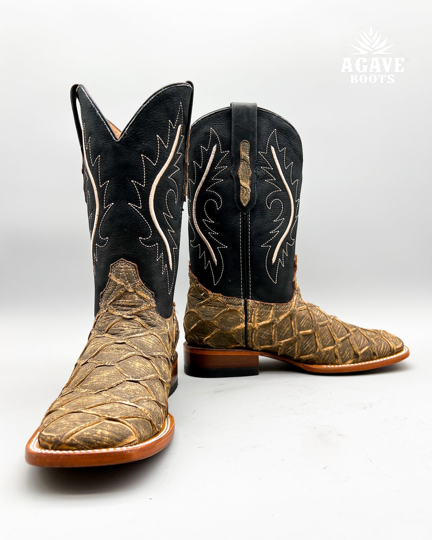 RUSTIC BROWN FISH BASS | MEN’S COWBOY BOOTS