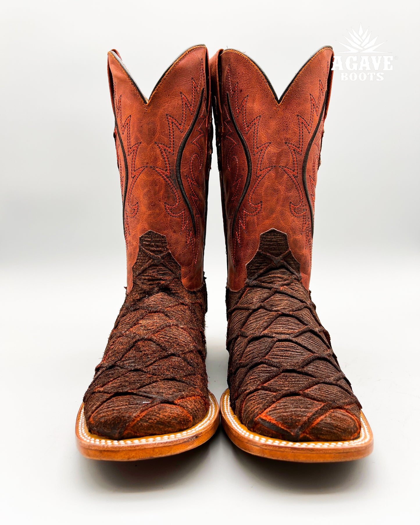 RUSTIC COGNAC FISH BASS | MEN’S COWBOY BOOTS