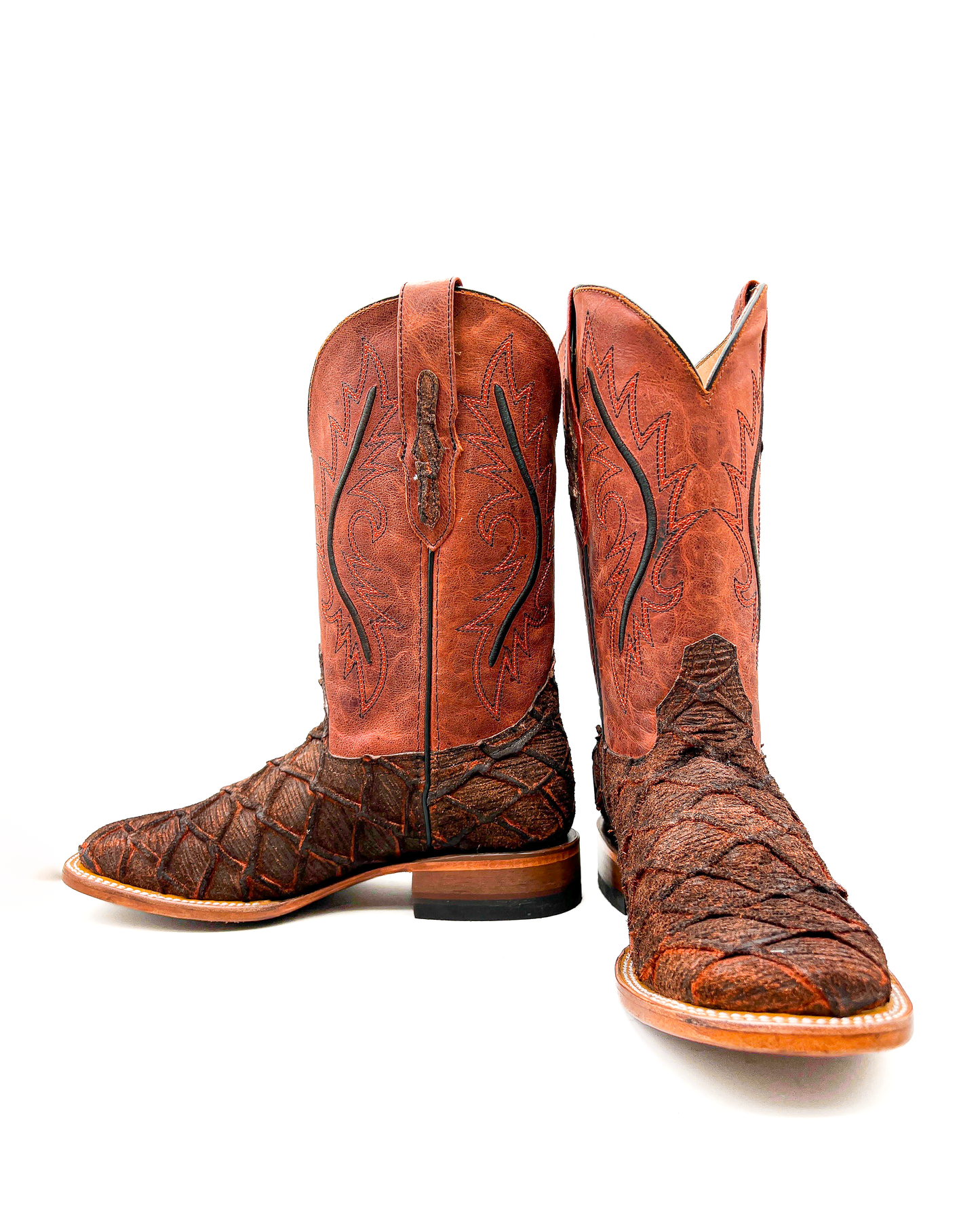 Cowboy Boot Cognac Fish Bass