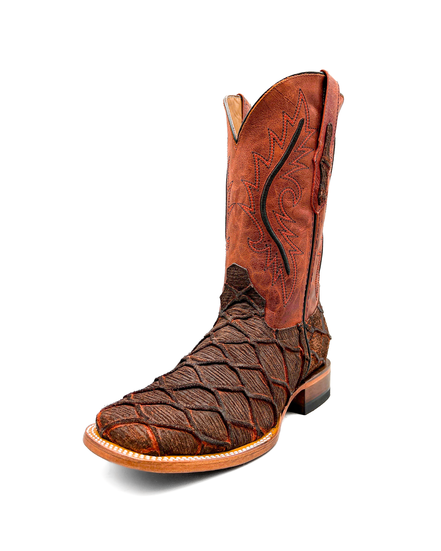 Cowboy Boot Cognac Fish Bass