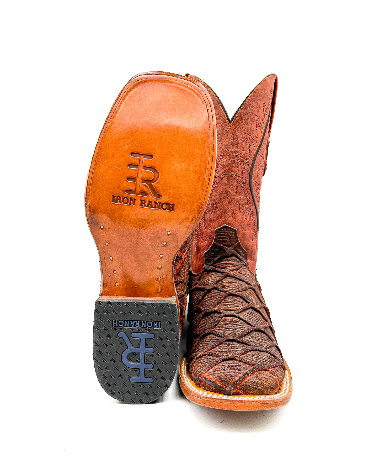 Cowboy Boot Cognac Fish Bass