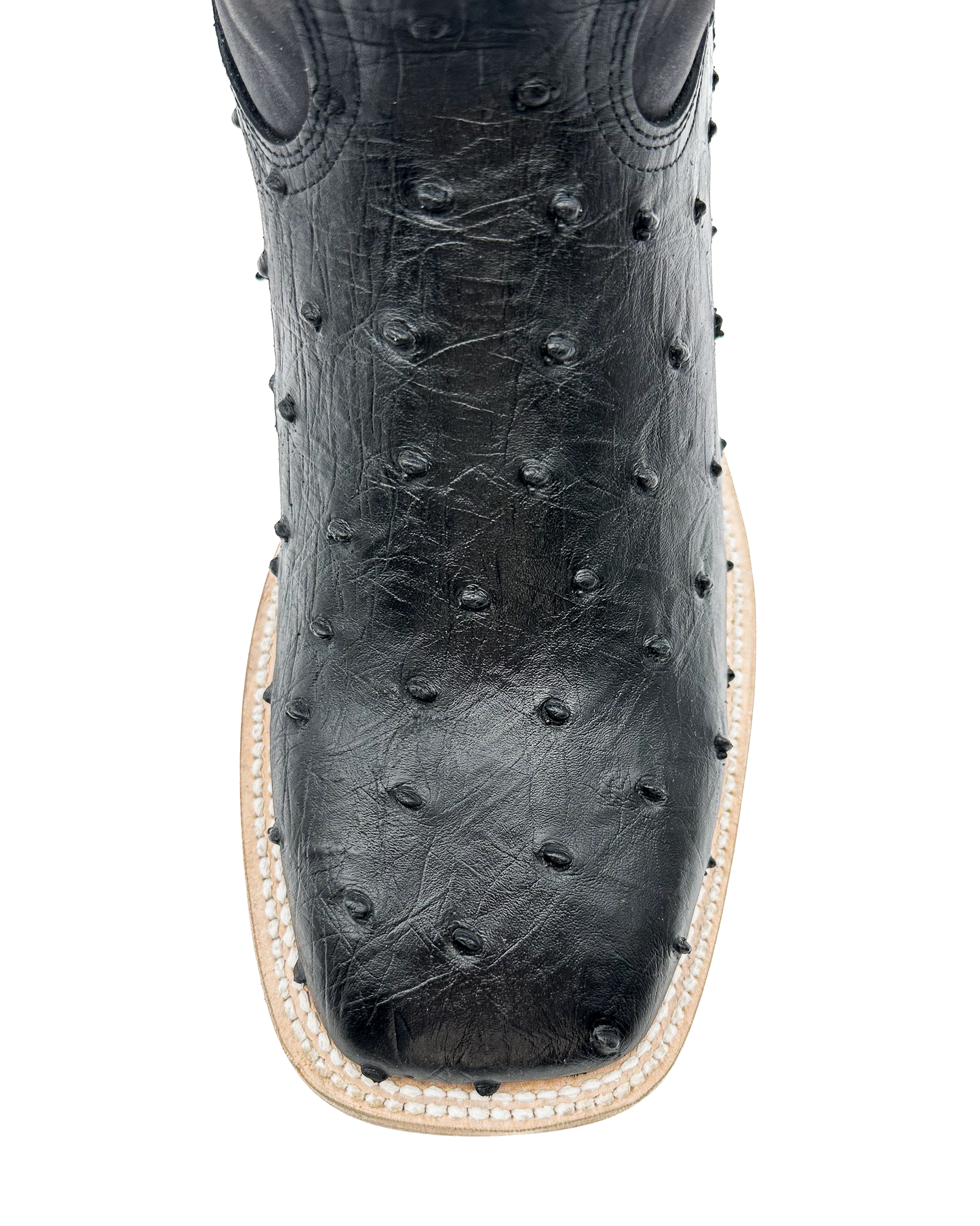 Cowboy Boot Black Ostrich
