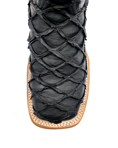 Cowboy Boot Black Pirarucu Bass