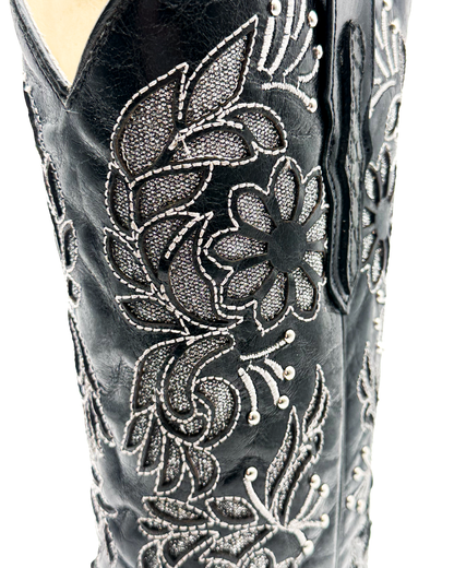 Cowboy Boot Black Phyton