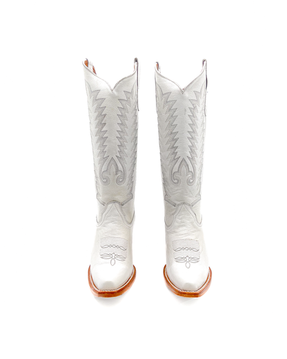 Cowboy Boot Tall White