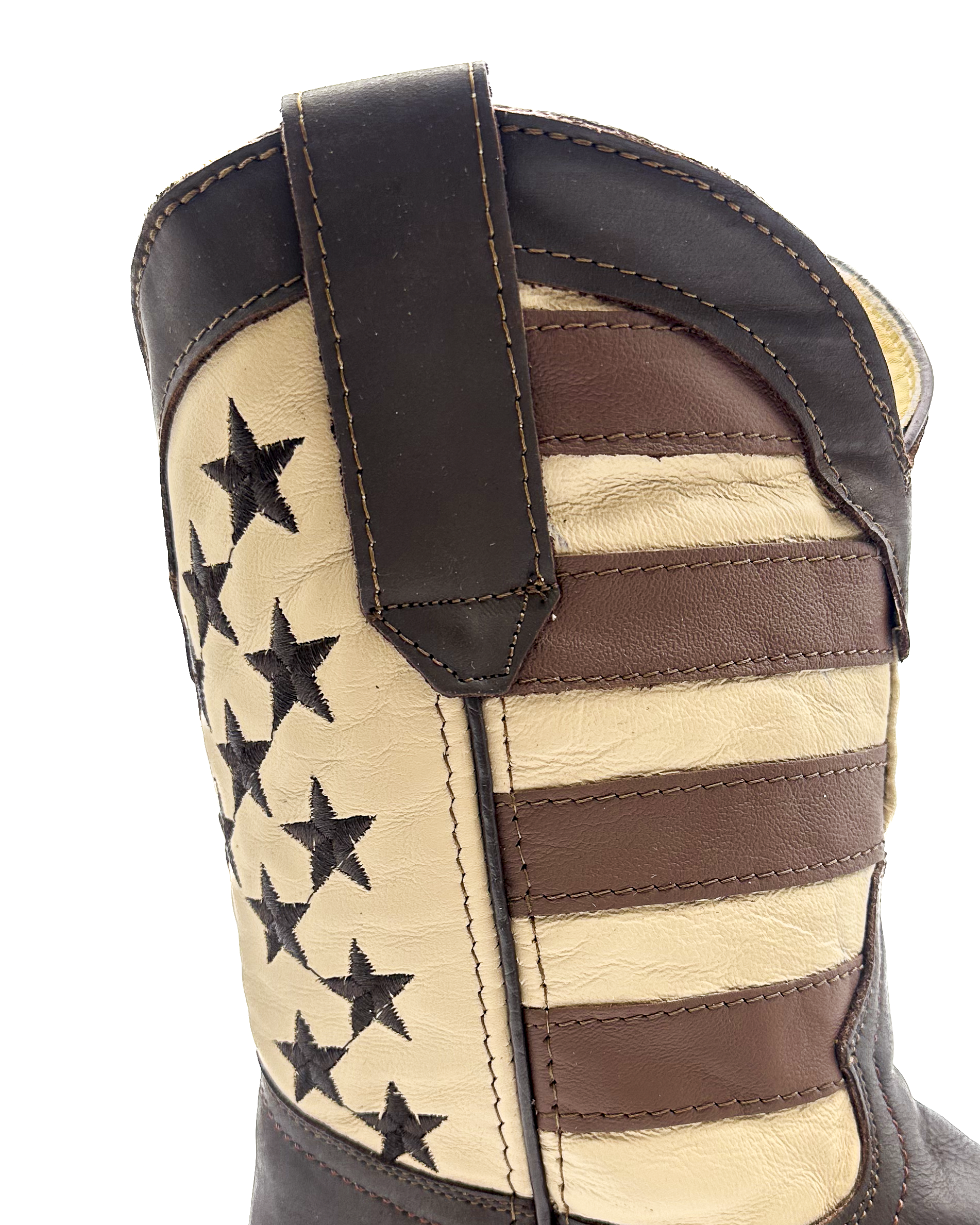 Cowboy Work Boot USA Brown Flag - Soft toe – Agave Boots