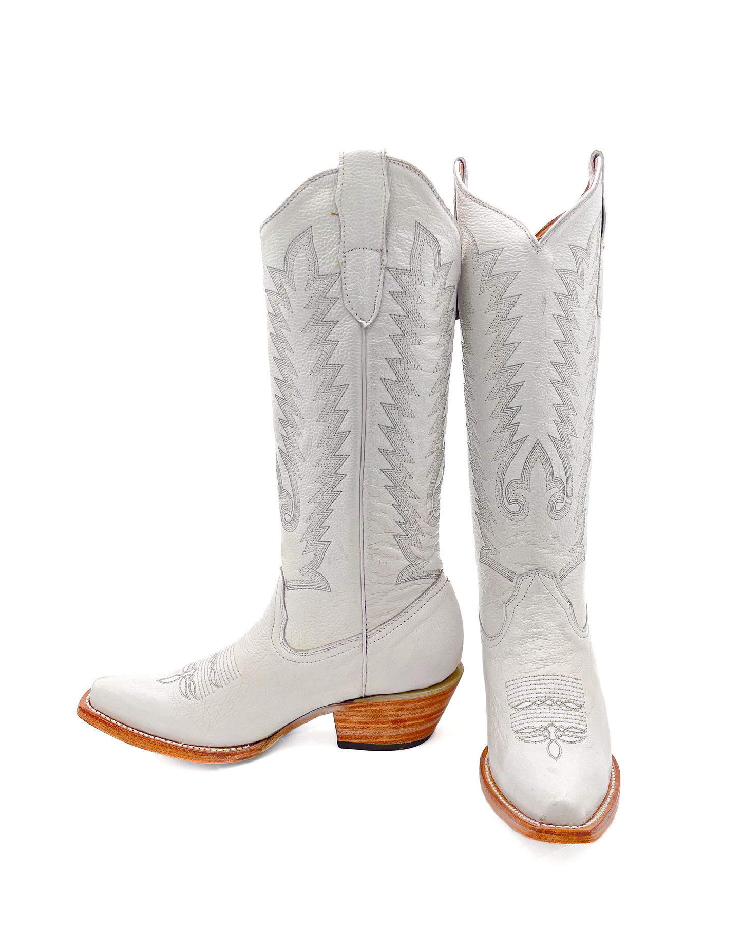 Cowboy Boot Tall White