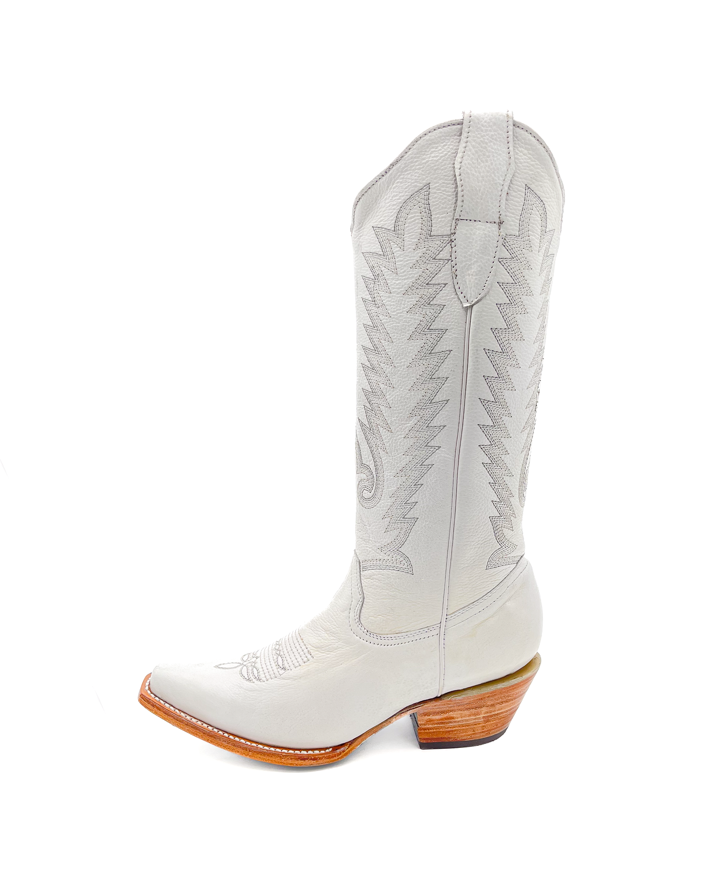 Cowboy Boot Tall White