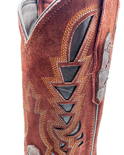 Cowboy Boot Brown Python