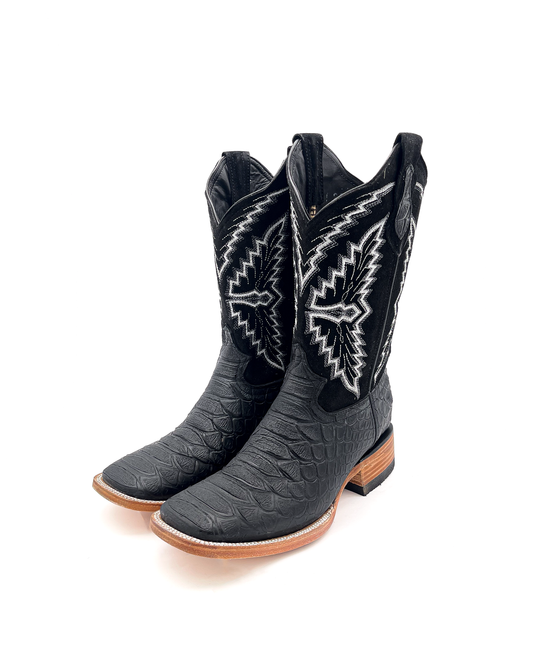 Cowboy Boot Black Python