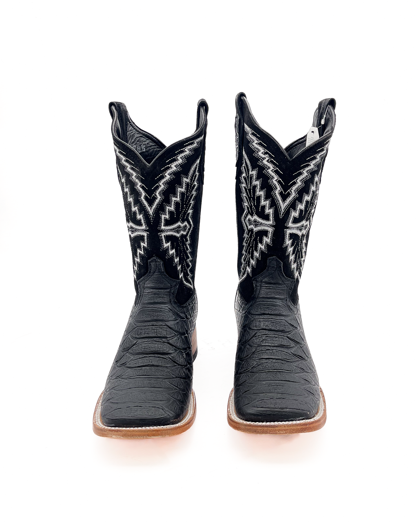 Cowboy Boot Black Python