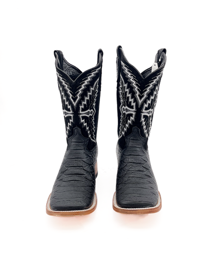 Cowboy Boot Black Python