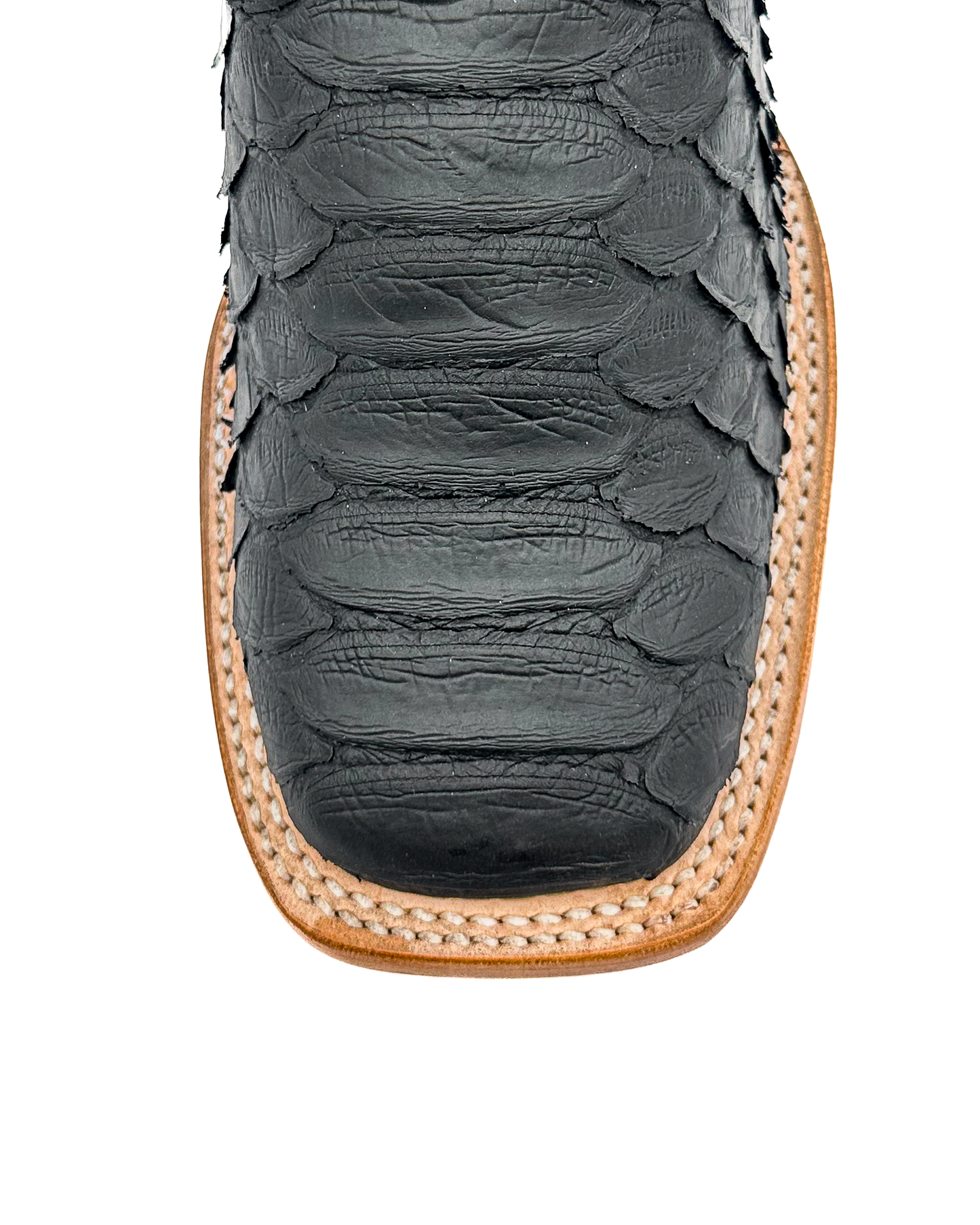 Cowboy Boot Jumbo Python Matte Black