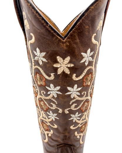 Cowboy Boot Jazmin Floral Brown