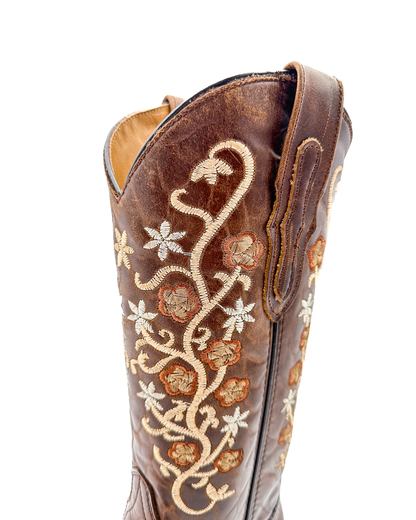 Cowboy Boot Jazmin Floral Brown