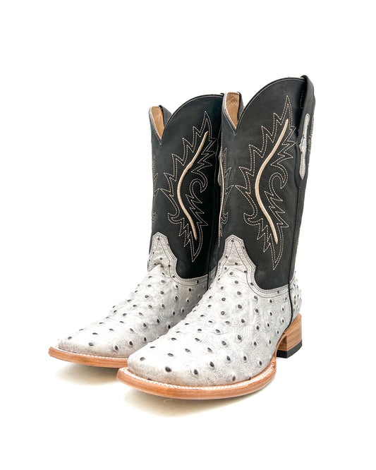 WHITE OSTRICH | MEN’S COWBOY BOOTS