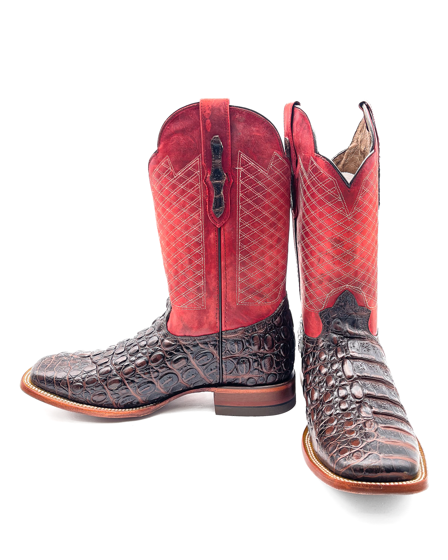 Cowboy Boot Red Caiman