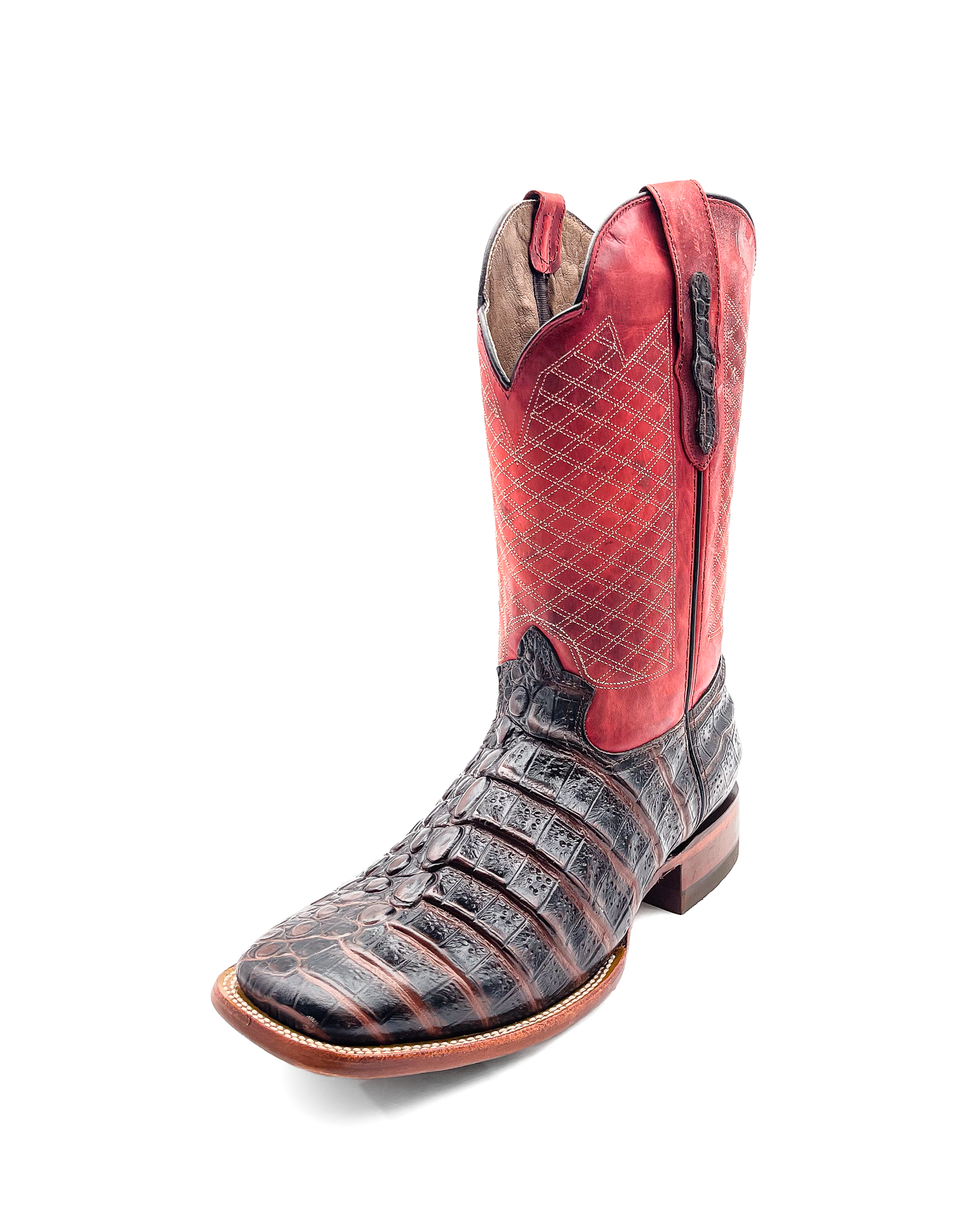 Cowboy Boot Red Caiman