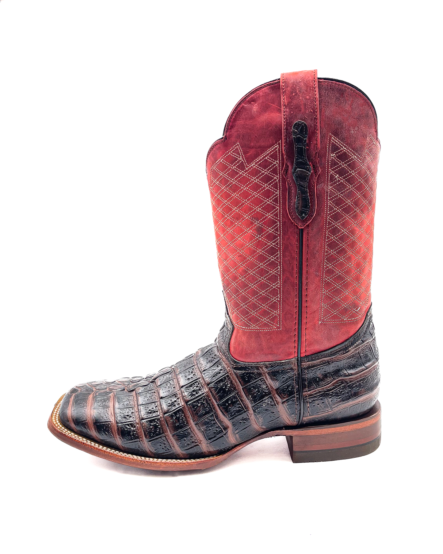 Cowboy Boot Red Caiman