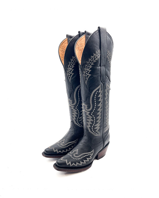 Cowboy Boot Tall Alice Black