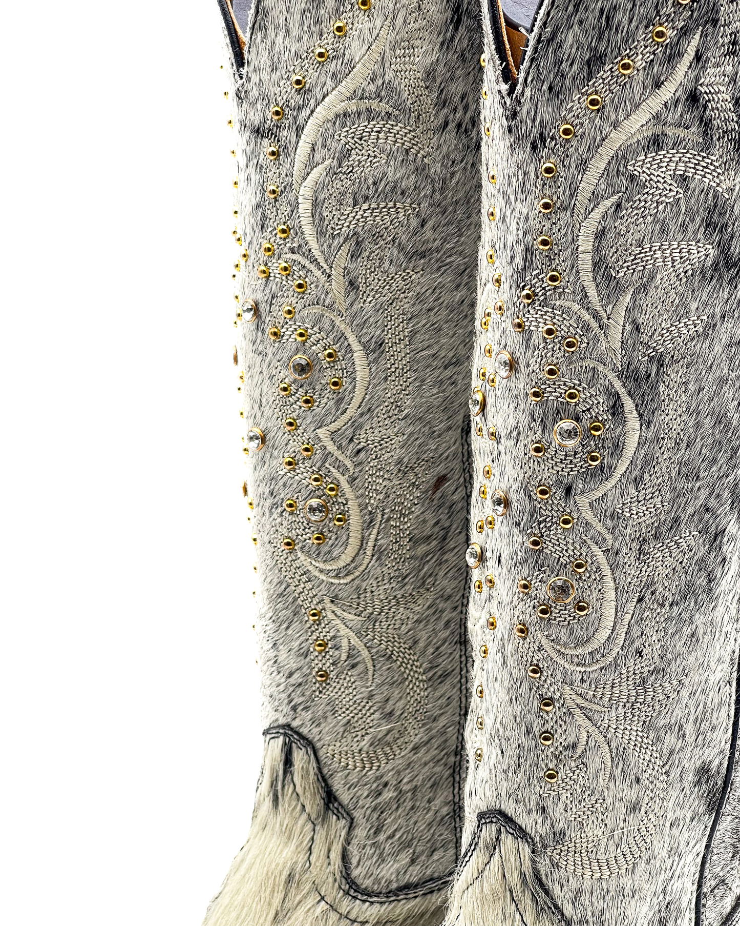 Cowboy Boot Kayce Cowhide Tall Square Toe