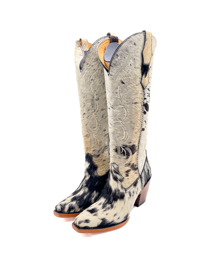 Cowboy Boot Junia Cowhide Tall Snip