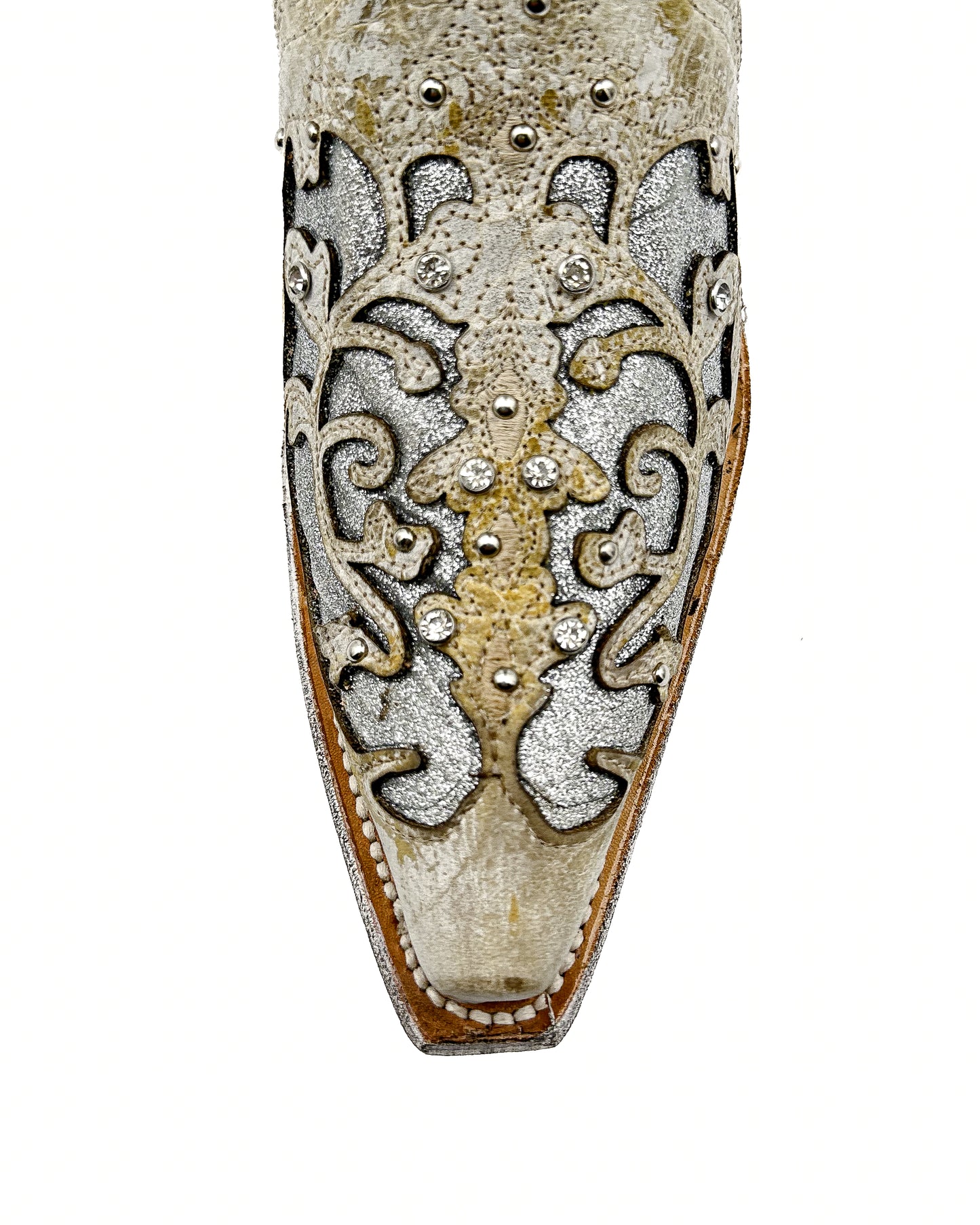 Cowboy Boot Clarissa Rustic White