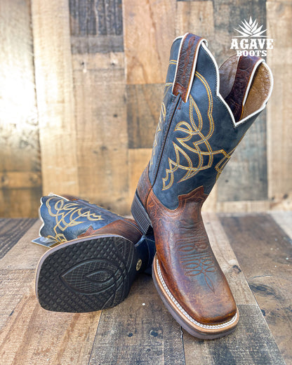 Cowboy Boot Brown Elephant Rubber Sole