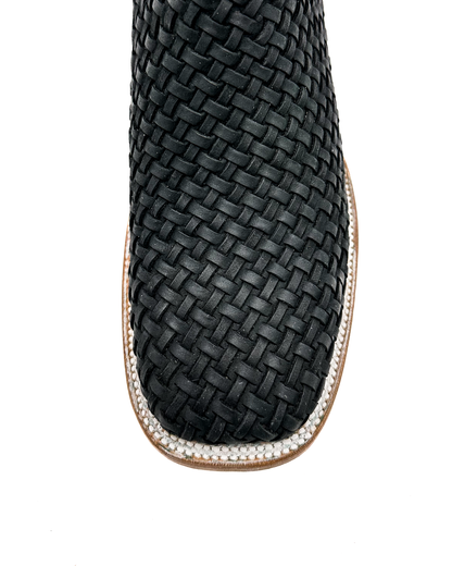 Cowboy Boot Aztec Basket Weave Petatillo