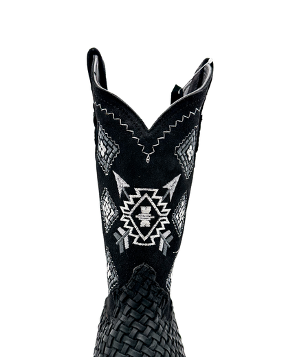 Cowboy Boot Aztec Basket Weave Petatillo