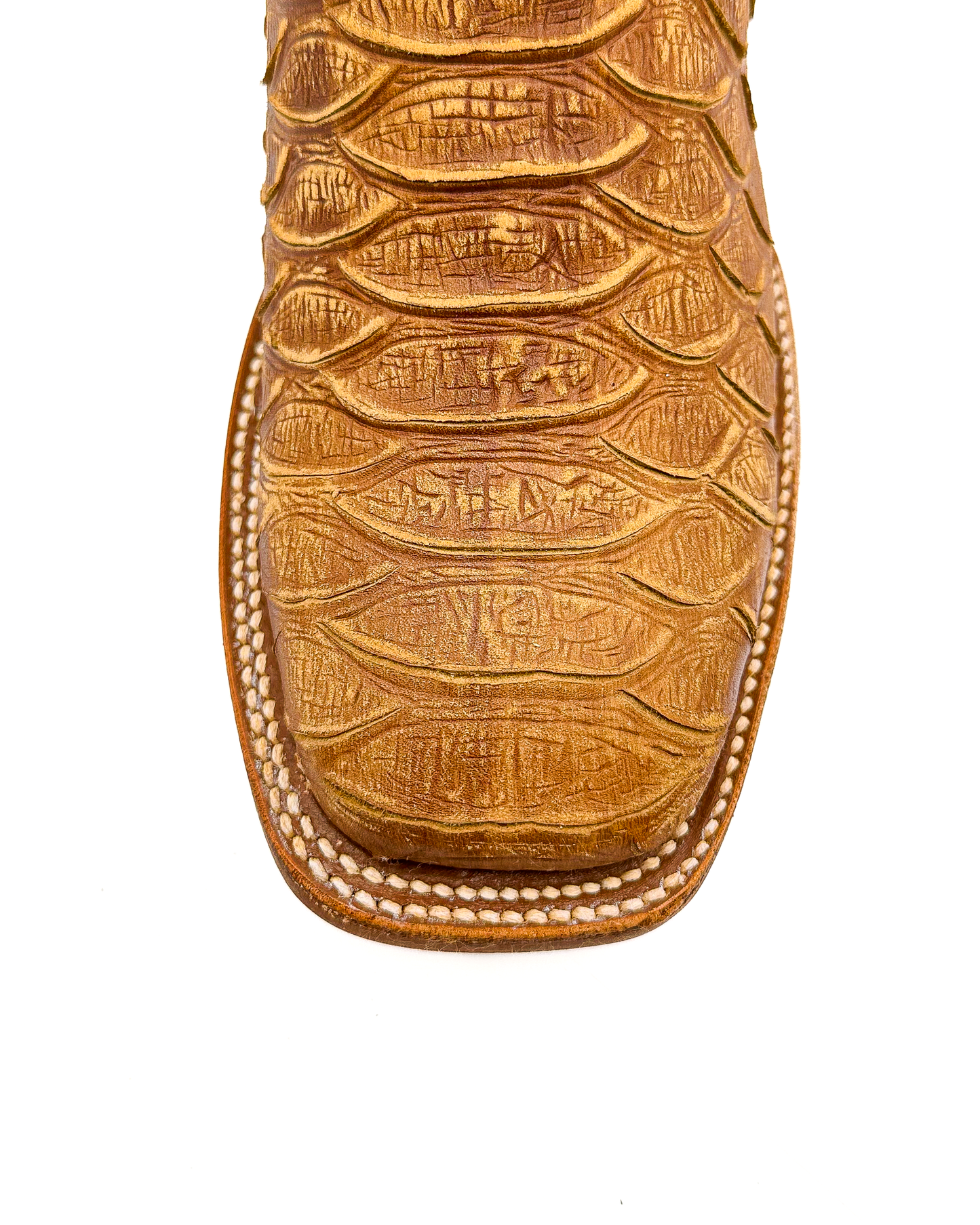 Cowboy Boot Light Brown Phyton