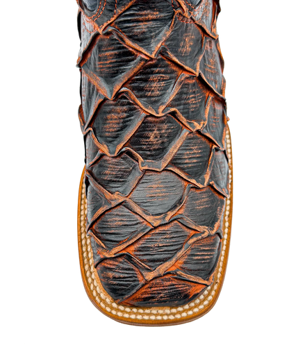 Cowboy Boot Rustic Cognac Bass
