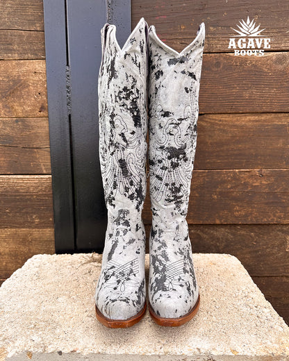 Cowboy Boot Tall Camo Cowhide