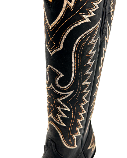 Cowboy Boot Tall Black