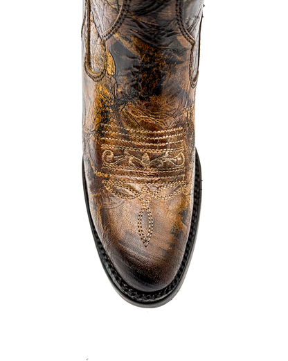 Cowboy Boot Daphne Tall Rustic Round Toe