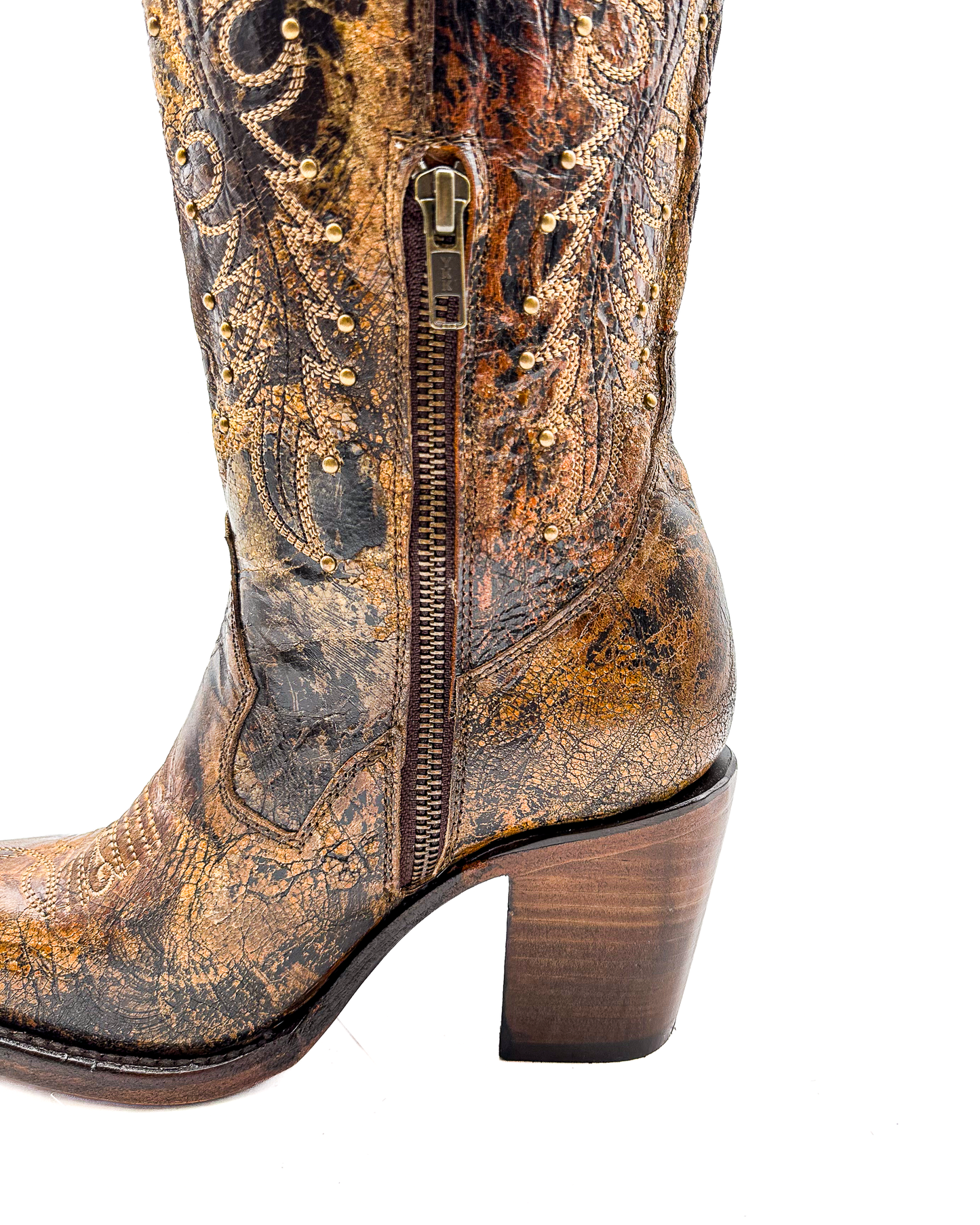 Cowboy Boot Daphne Tall Rustic Round Toe