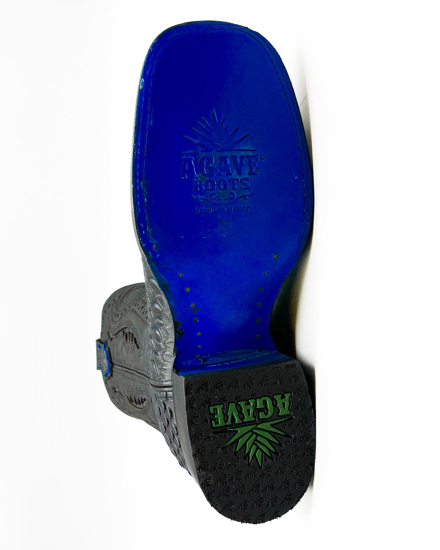 Cowboy Boot Blue Python
