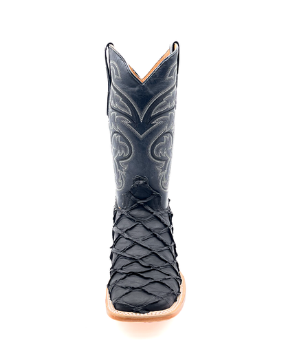 Cowboy Boot Black Pirarucu Bass