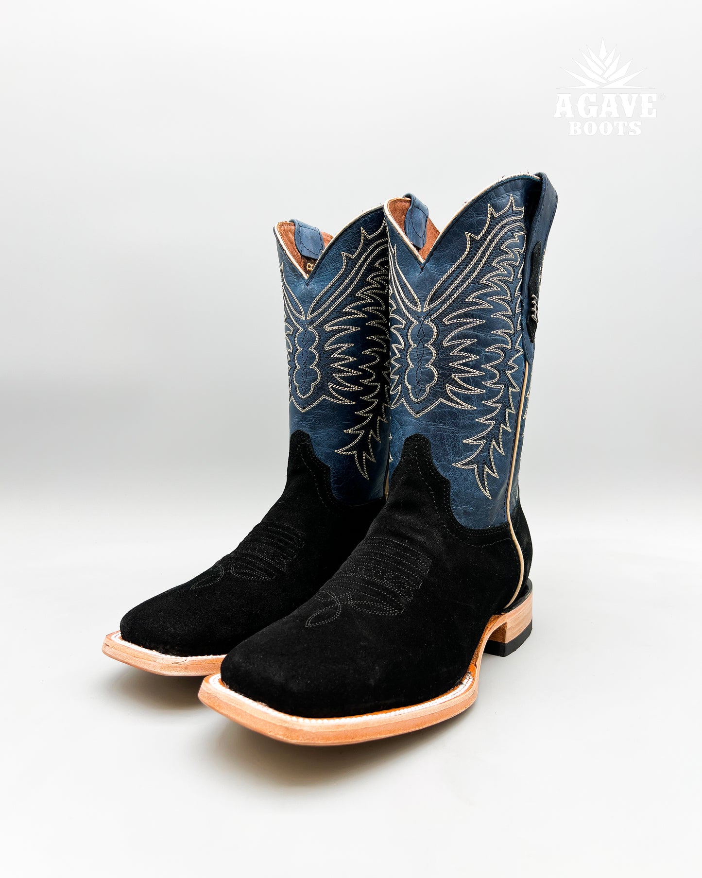 BLACK ROUGH OUT | MEN’S COWBOY BOOTS