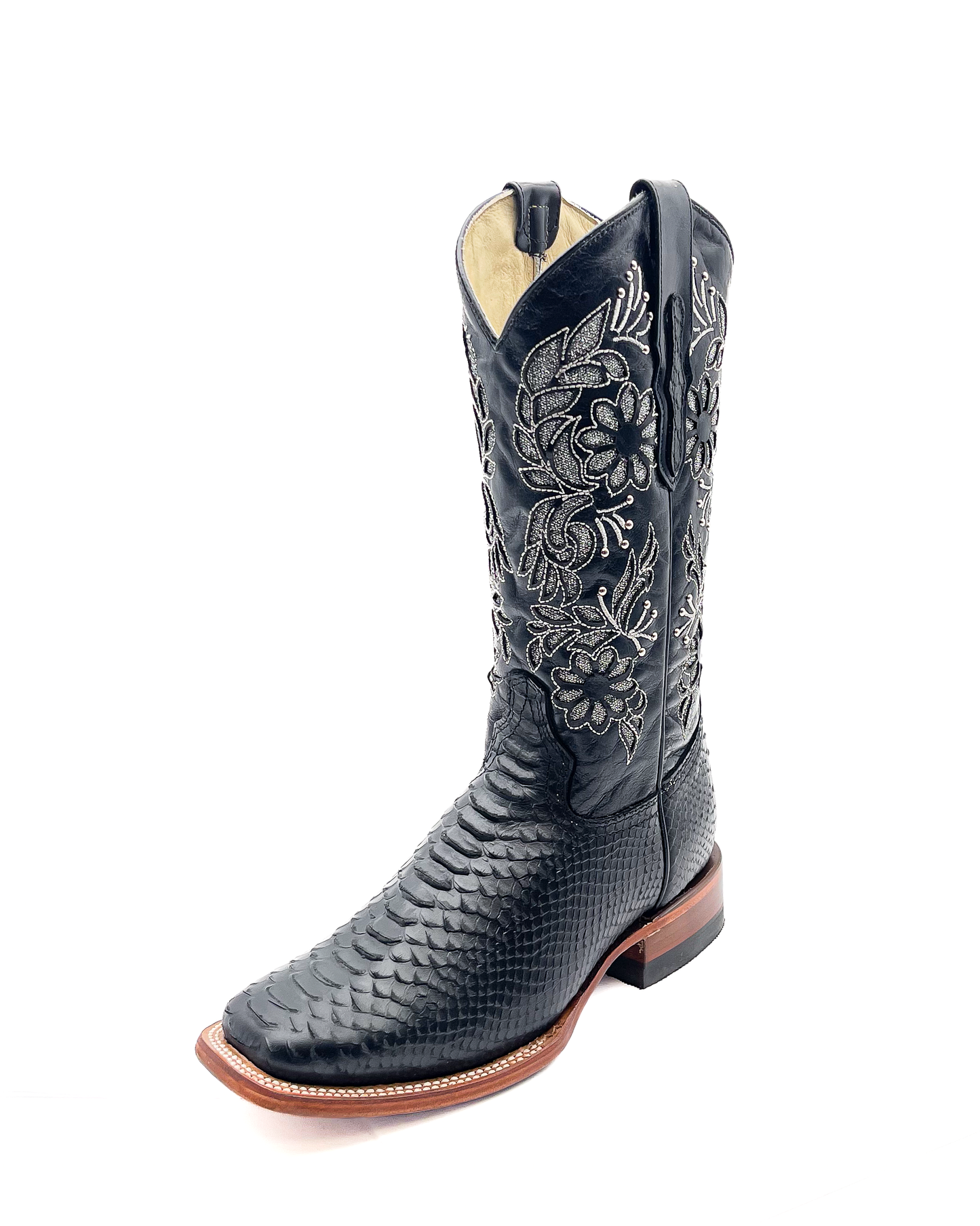 Cowboy Boot Black Phyton